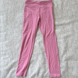 Athleta Pink Leggings with Stretchy Fabric and Wide Waistband